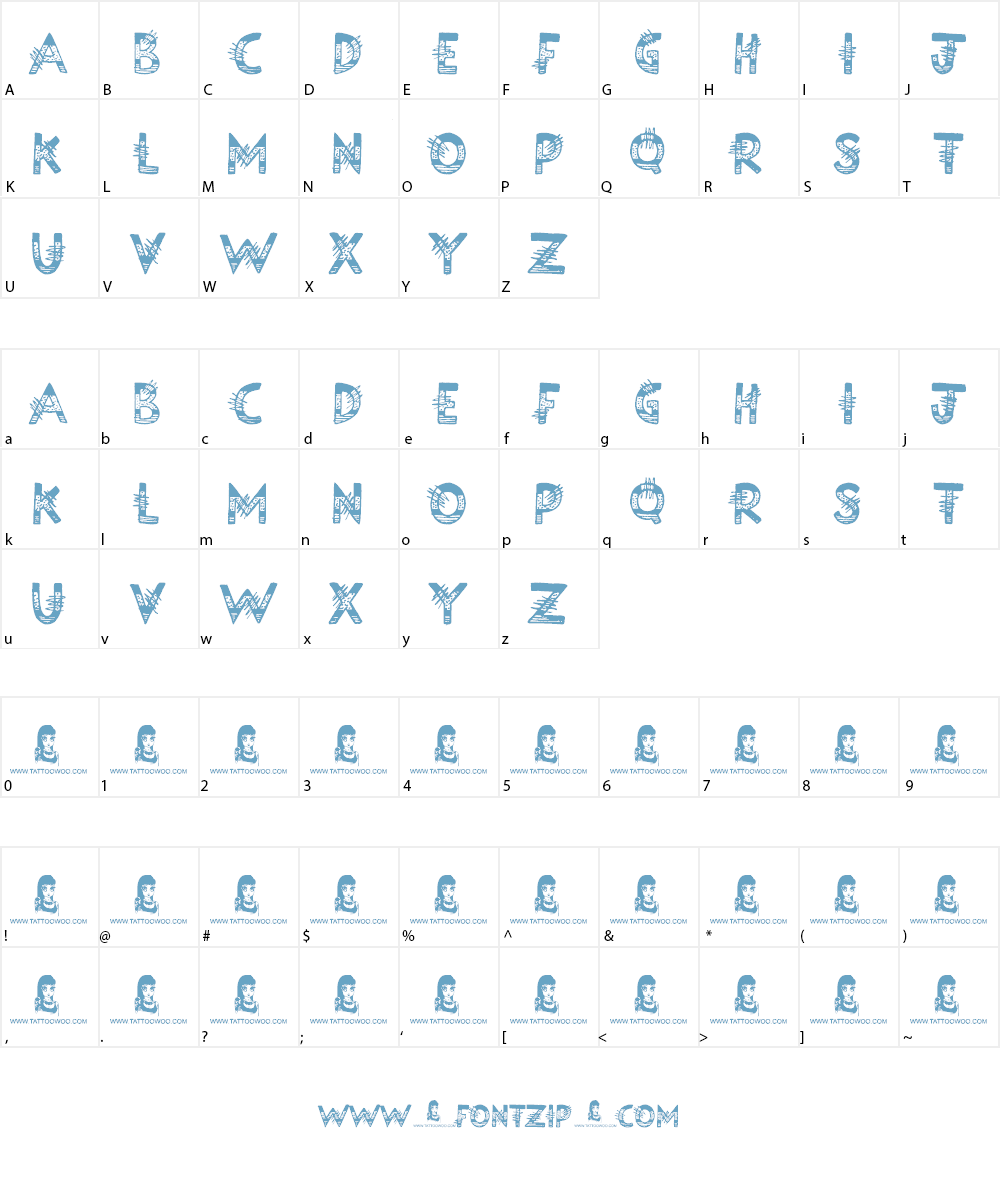 Science Project Font Character